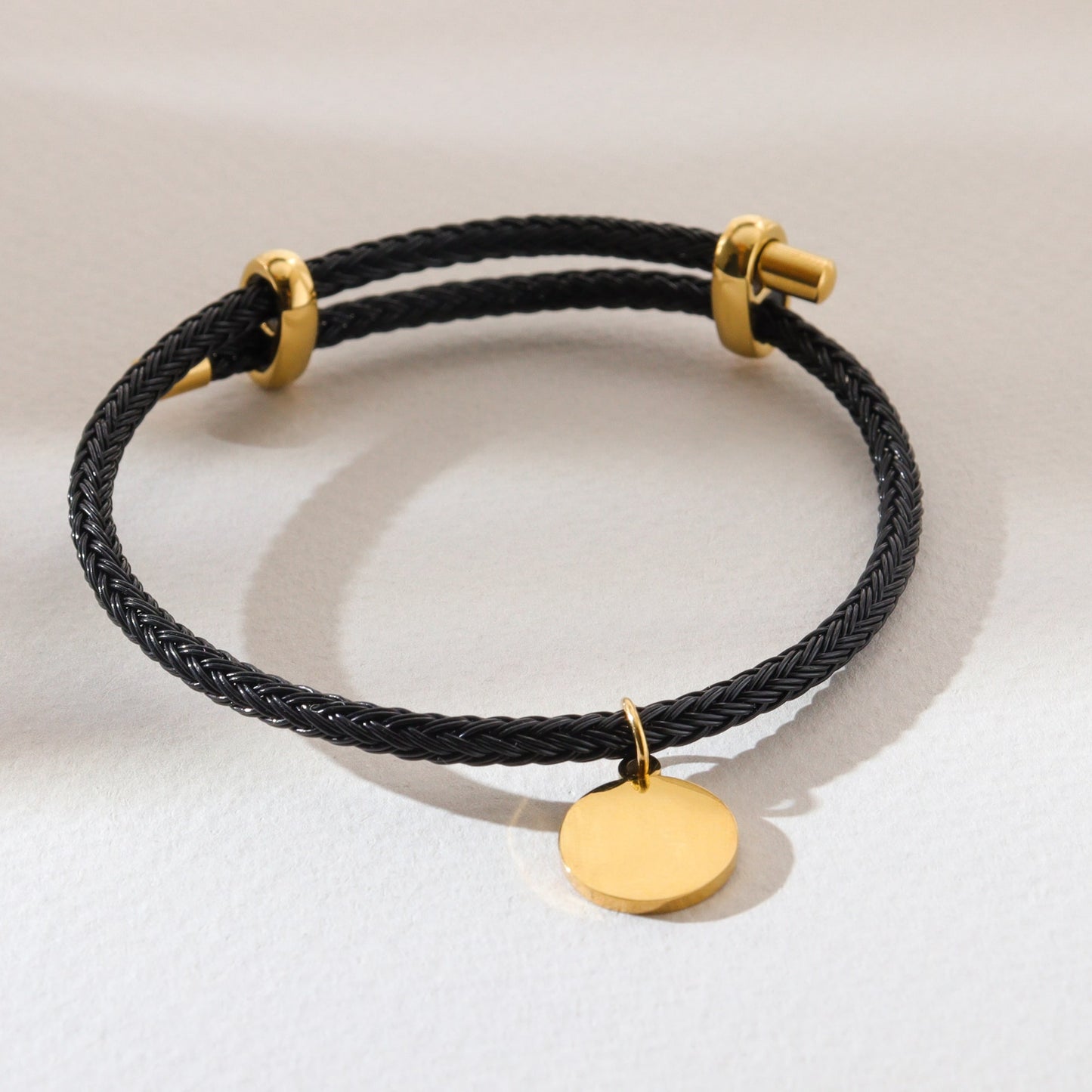 Engrave Your Charm Leather Bracelet