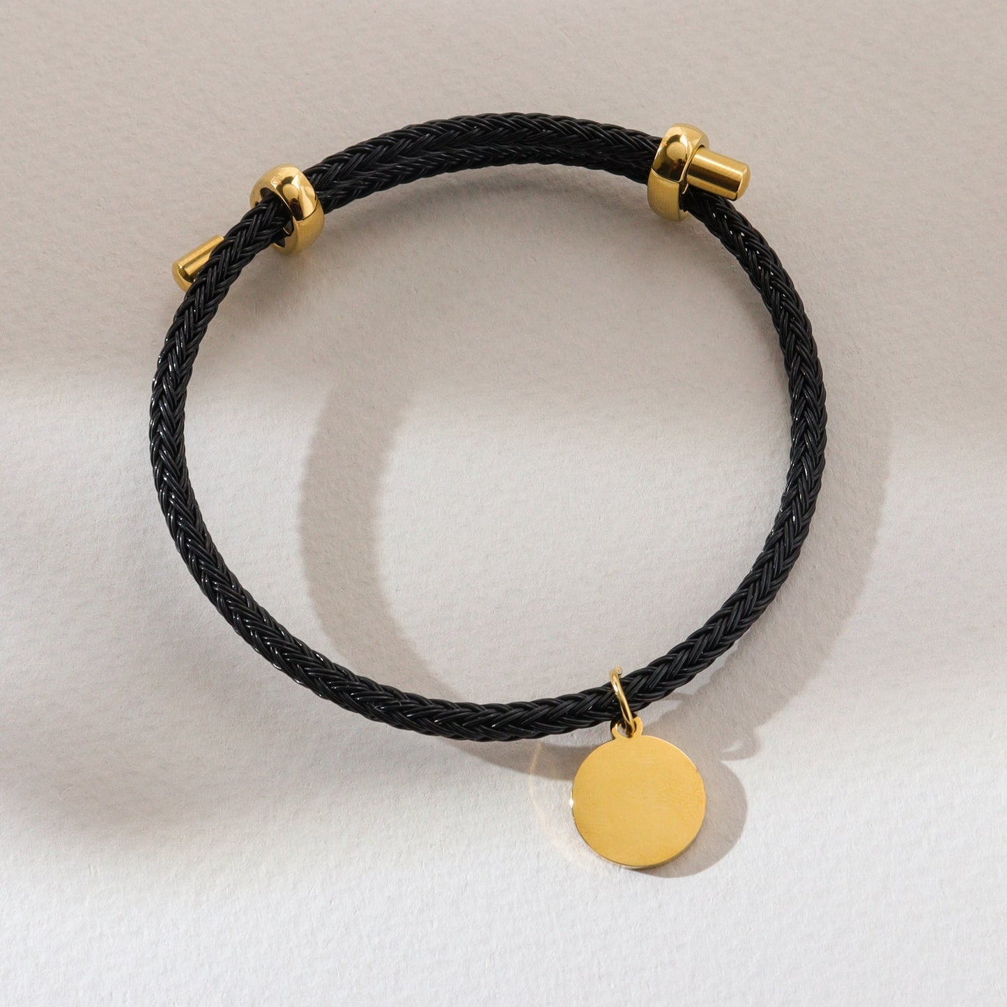 Engrave Your Charm Leather Bracelet