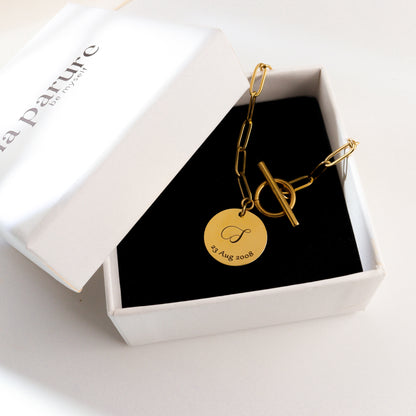 Engrave Your Round Charm Bracelet