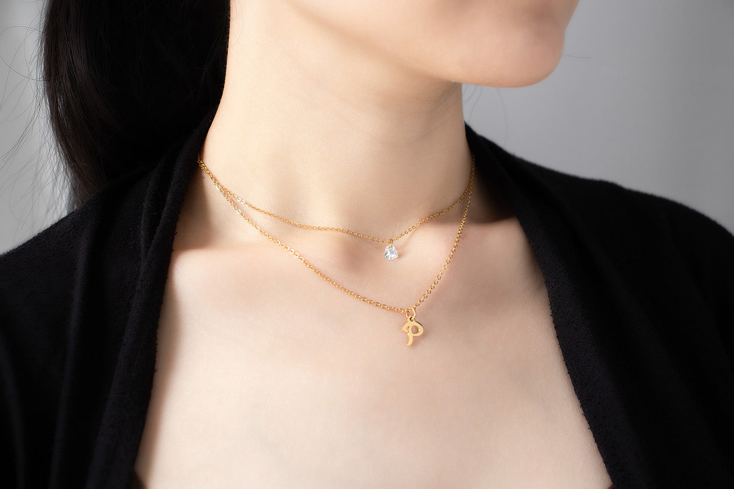 Just for You Layered Initial Necklace