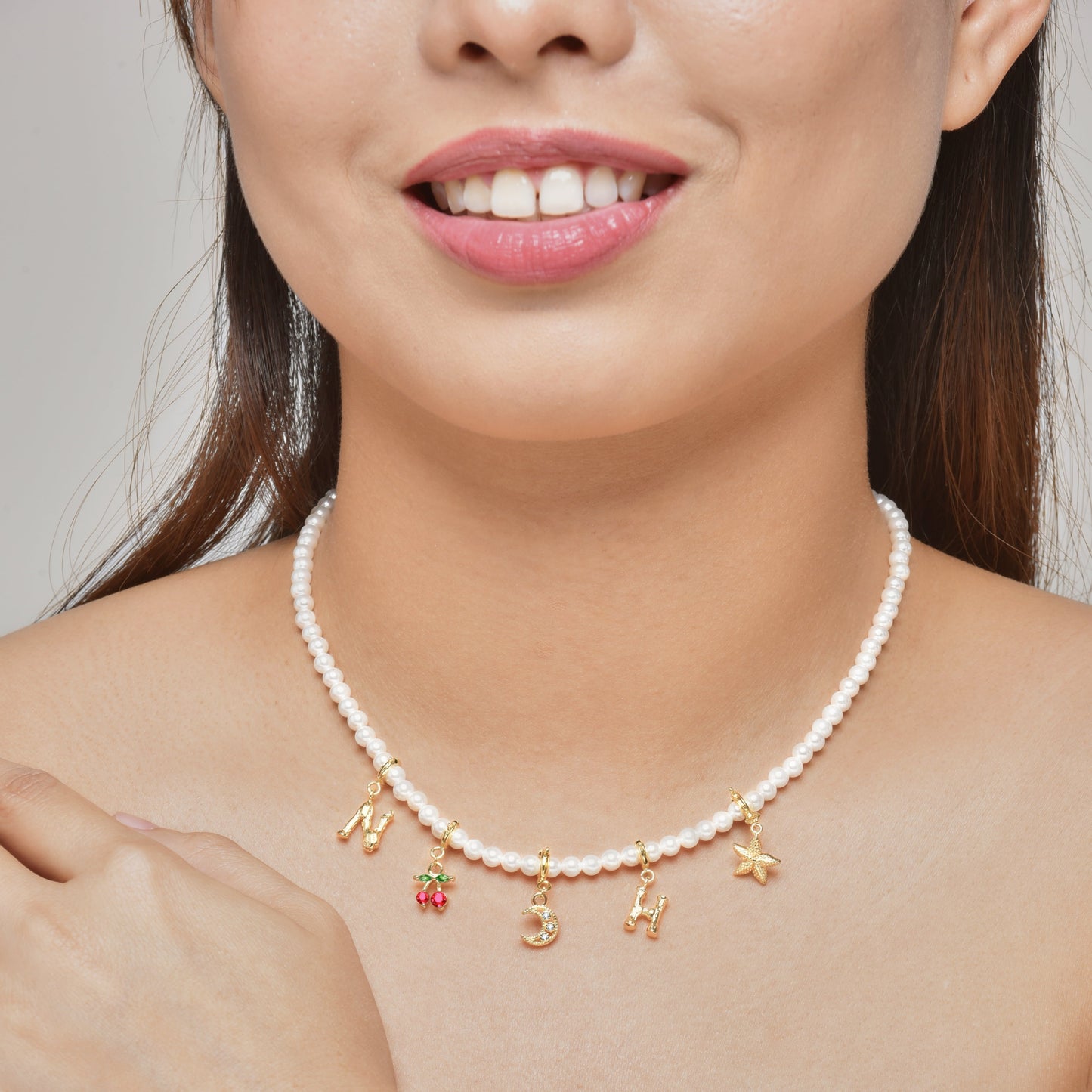 Build Your Own Charm Pearl Necklace