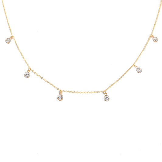 Round the Diamond Choker Necklace