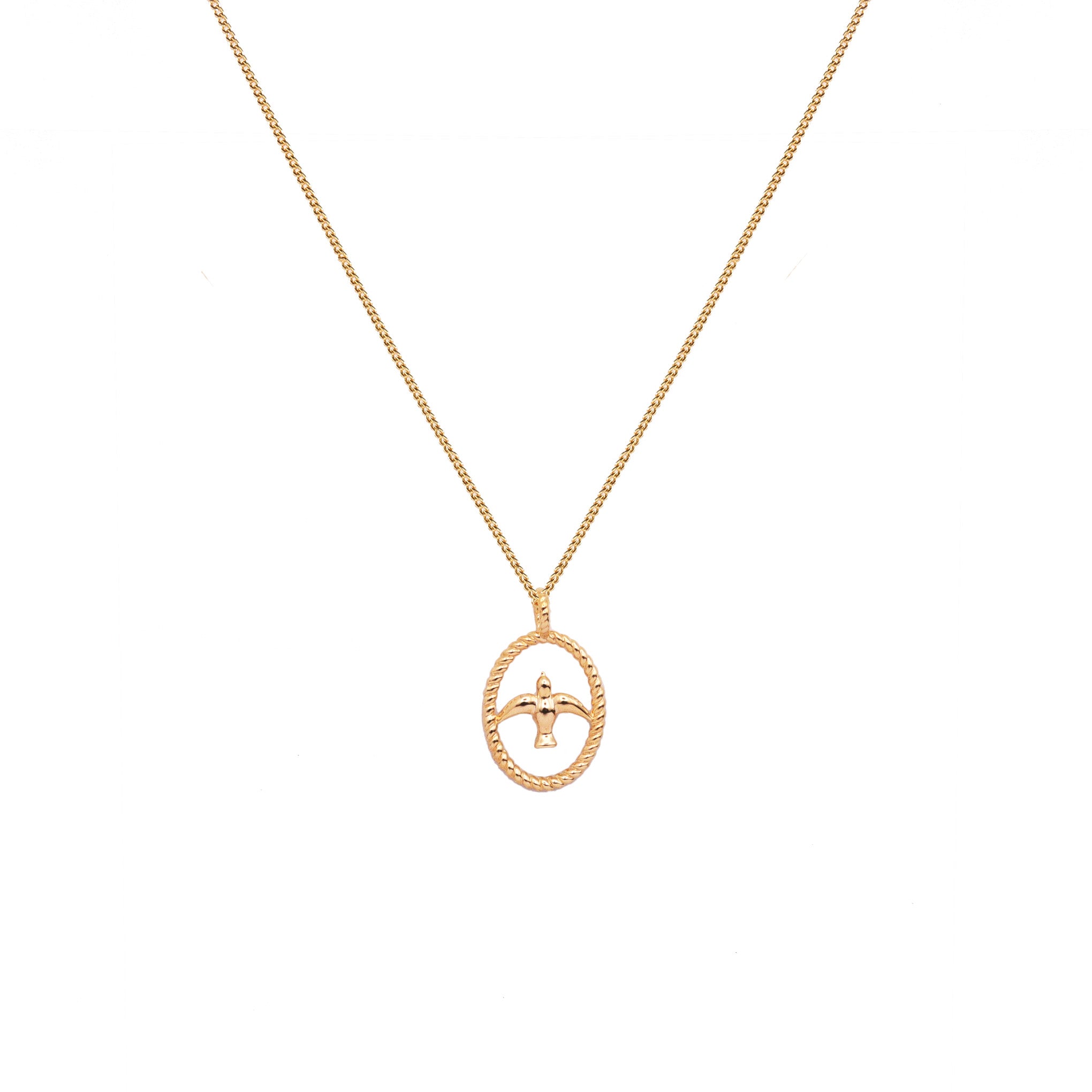 Flying Without Wings Gold Necklace