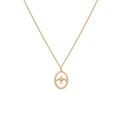 Flying Without Wings Gold Necklace
