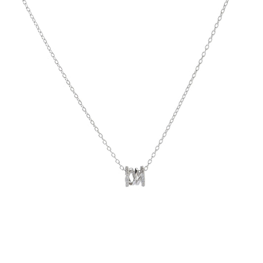 Double Helix Silver 925 Necklace