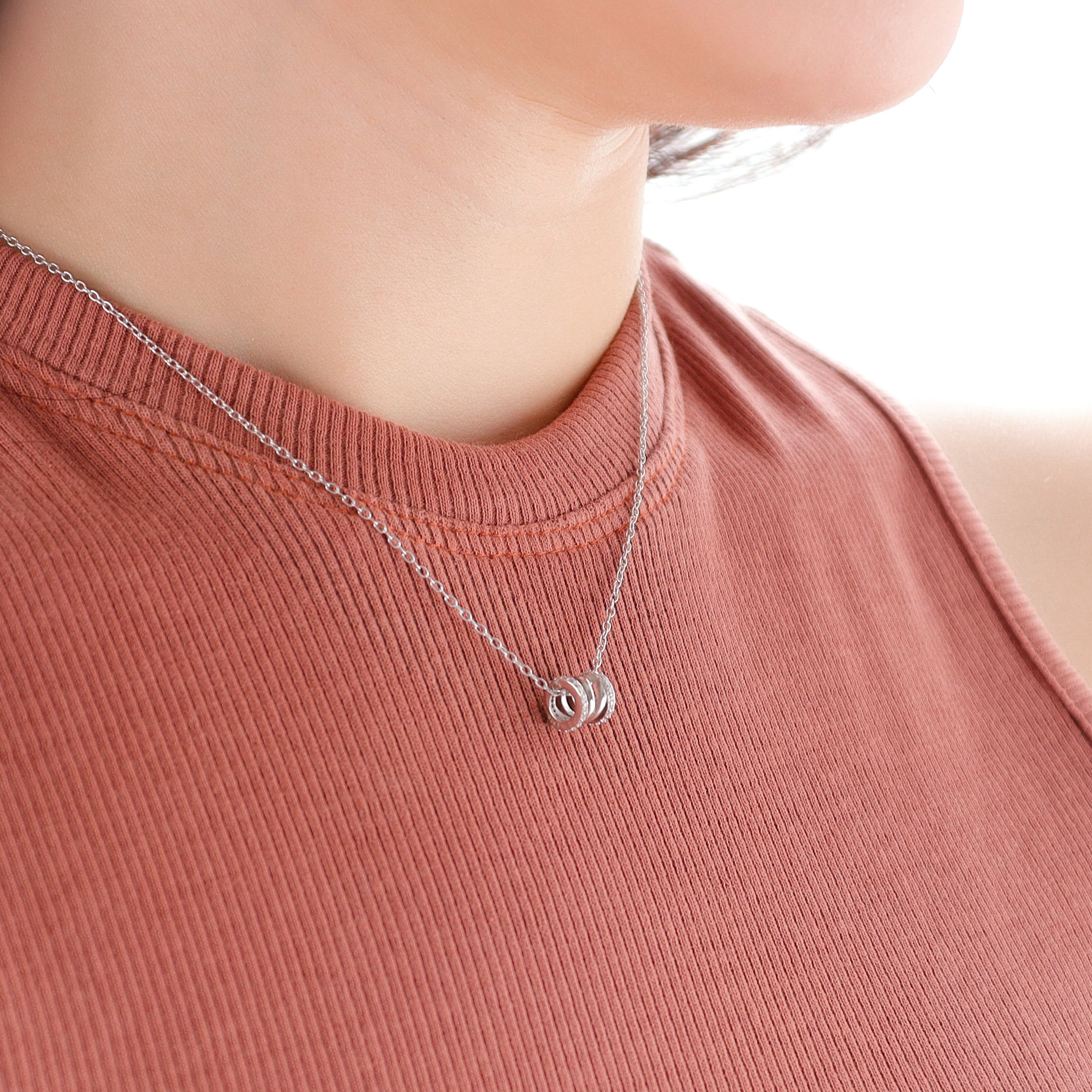 Double Helix Silver 925 Necklace