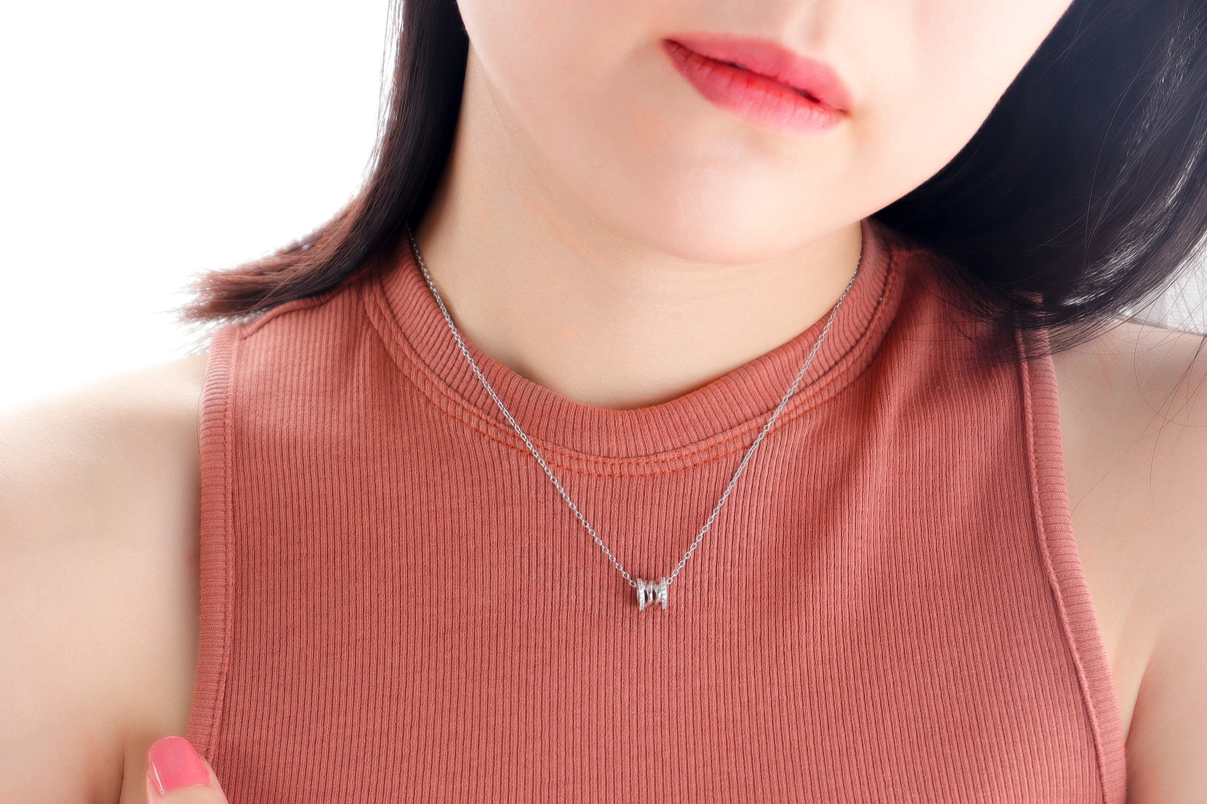 Double Helix Silver 925 Necklace