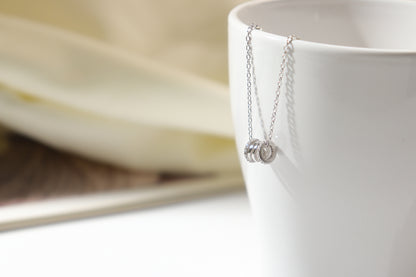 Double Helix Silver 925 Necklace