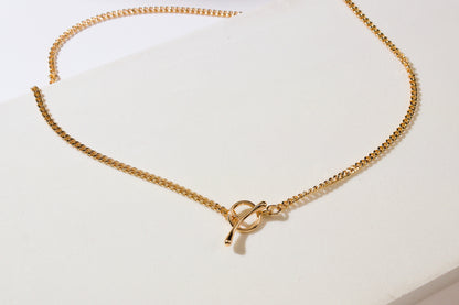 OT Toggle Round Chain Gold Necklace