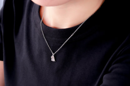 Tiny Dinosaur Silver 925 Necklace/Bracelet