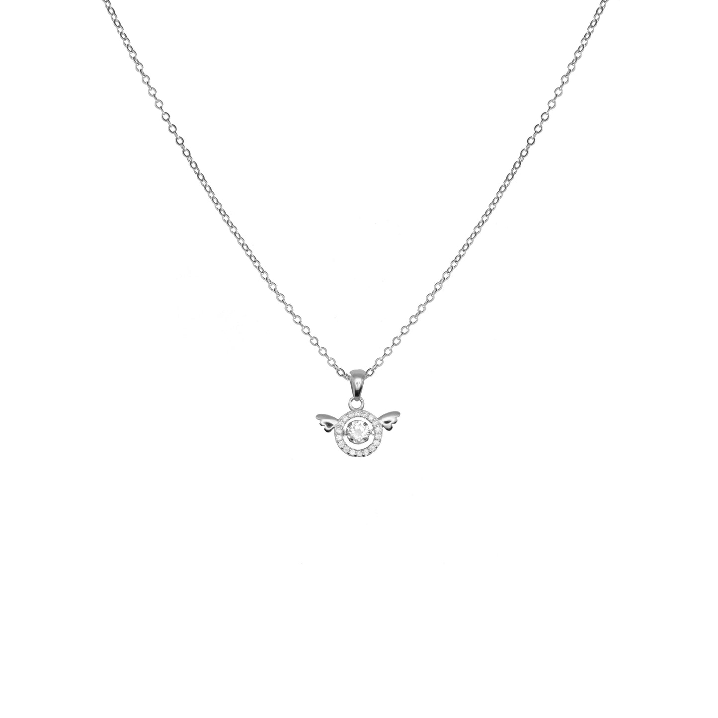 Angels Wings Dancing Silver 925 Necklace
