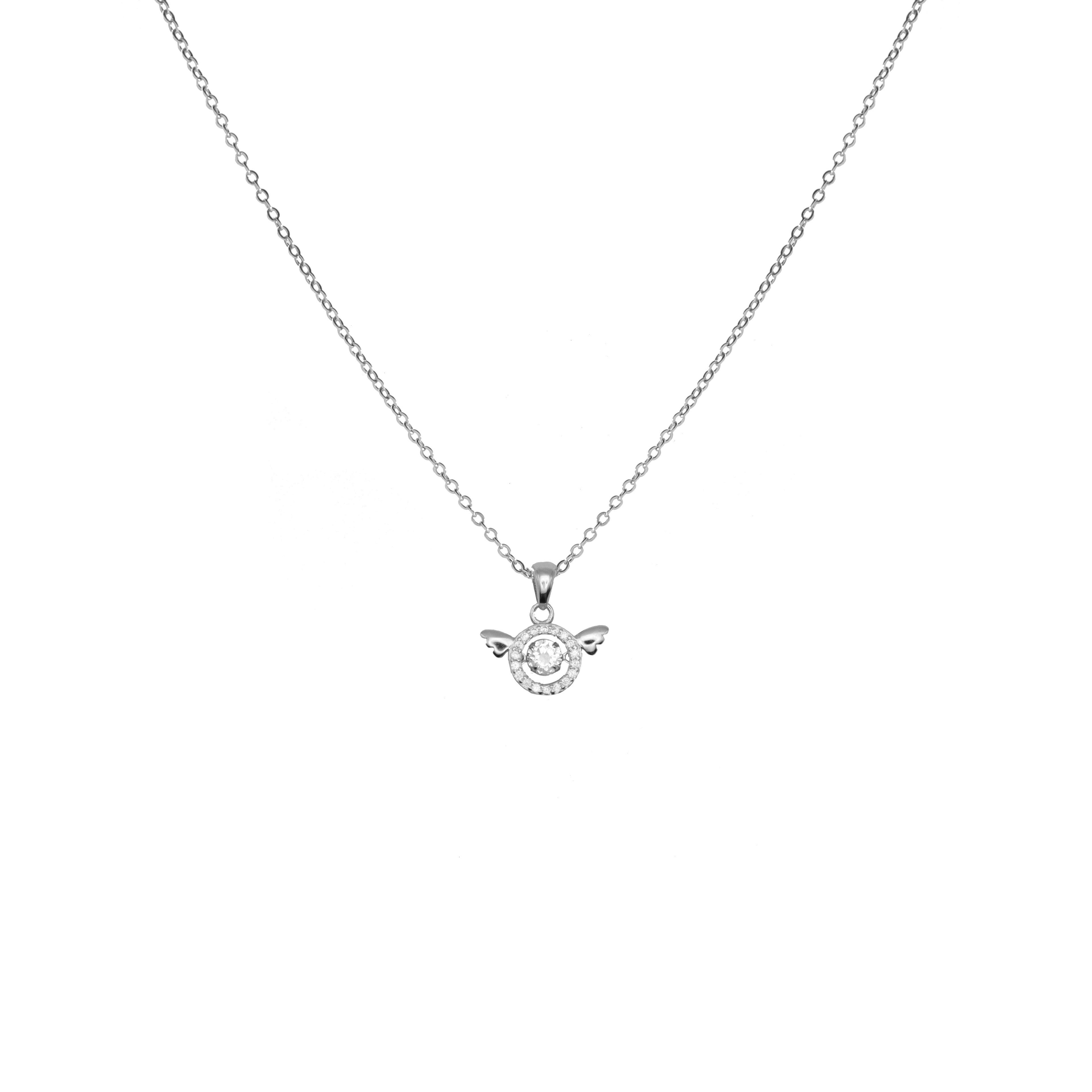 Angels Wings Dancing Silver 925 Necklace