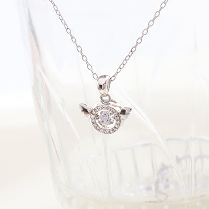 Angels Wings Dancing Silver 925 Necklace