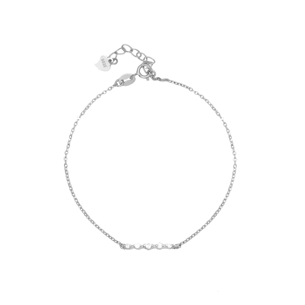 Silver 925 Cubic Bar Bracelet