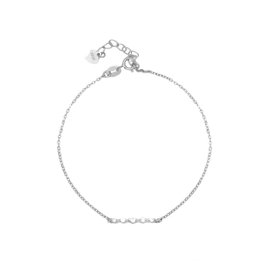 Silver 925 Cubic Bar Bracelet