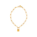 Golden Lock Bracelet