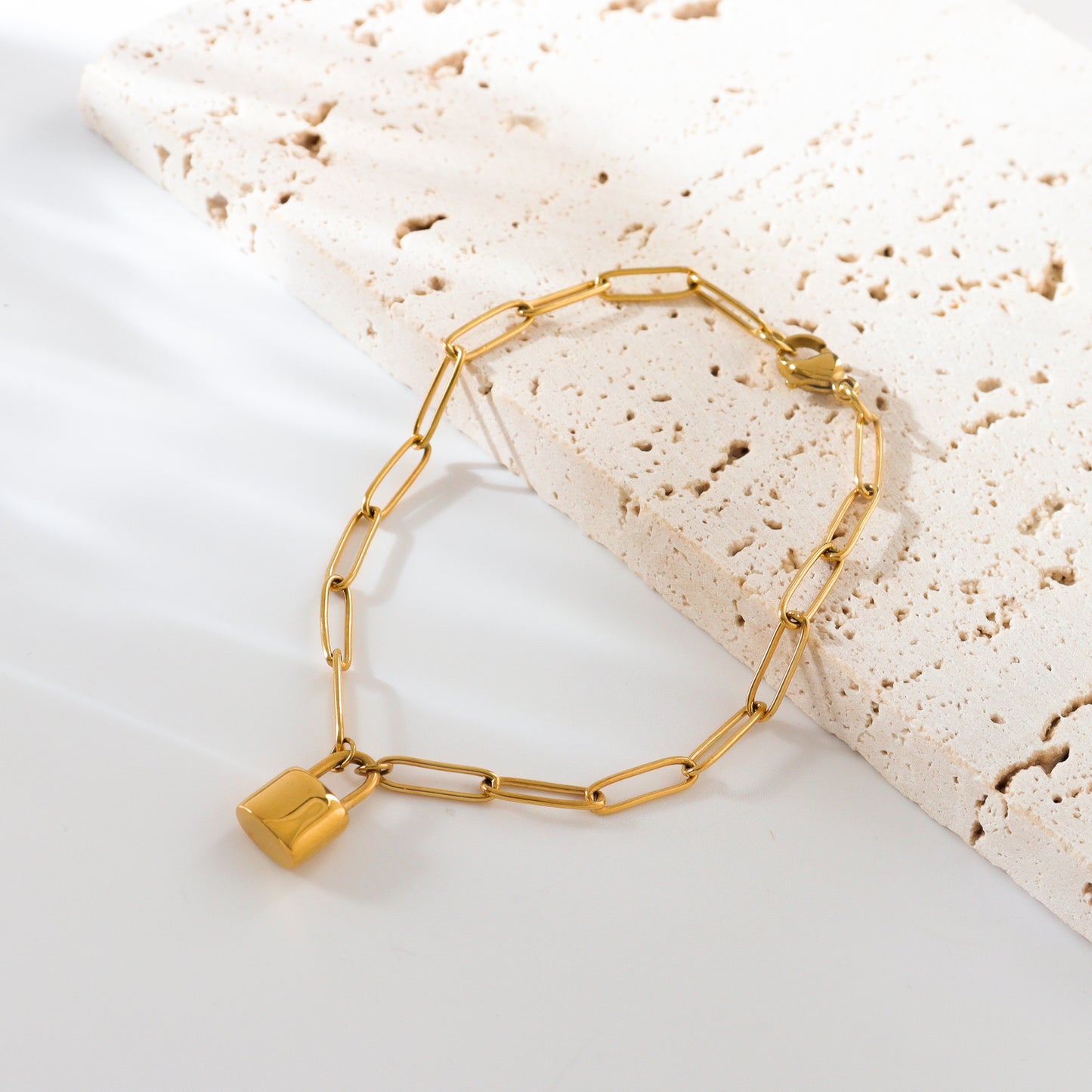 Golden Lock Bracelet