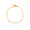 Thin Paper Clip Chain Bracelet
