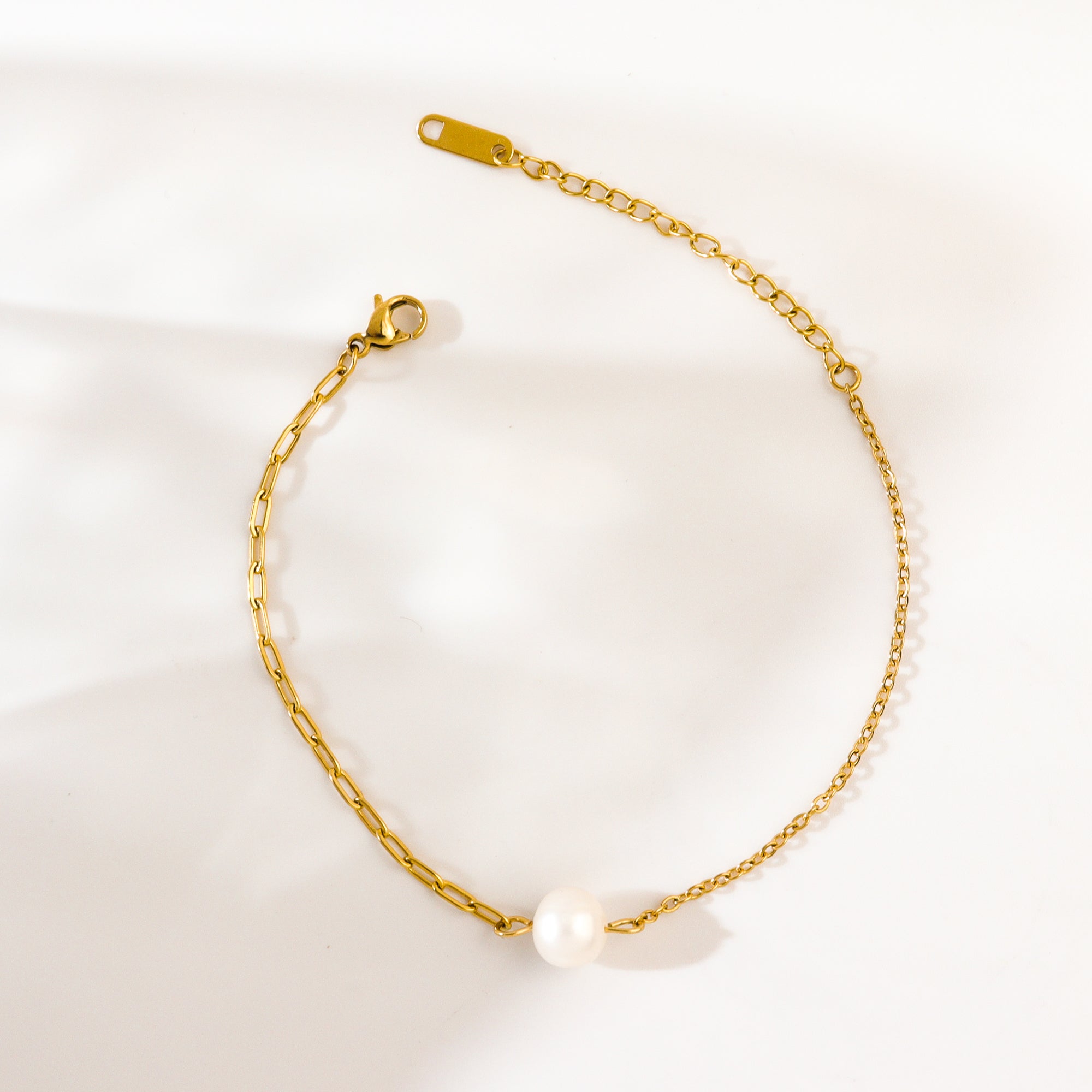 Pearly Mixed Chain Bracelet