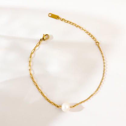 Pearly Mixed Chain Bracelet