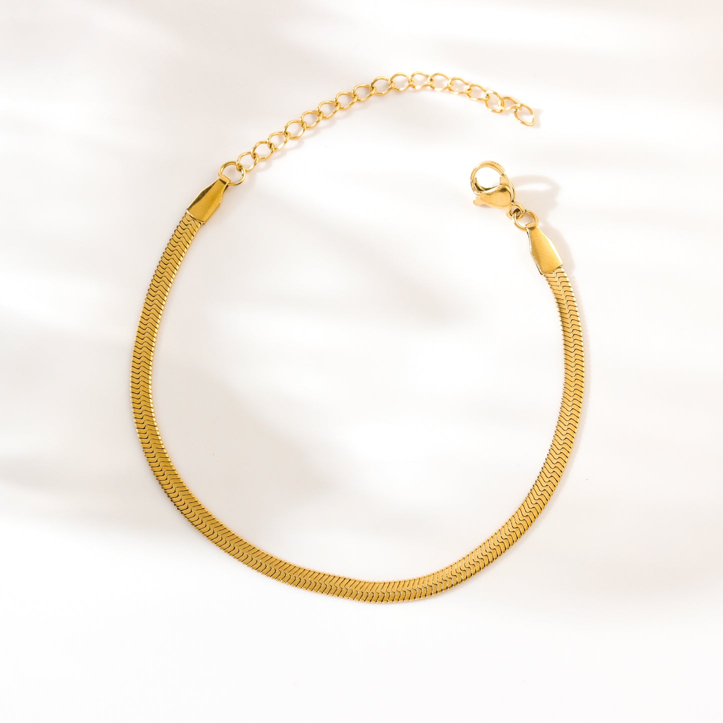 Snake Herringbone Chain Bracelet