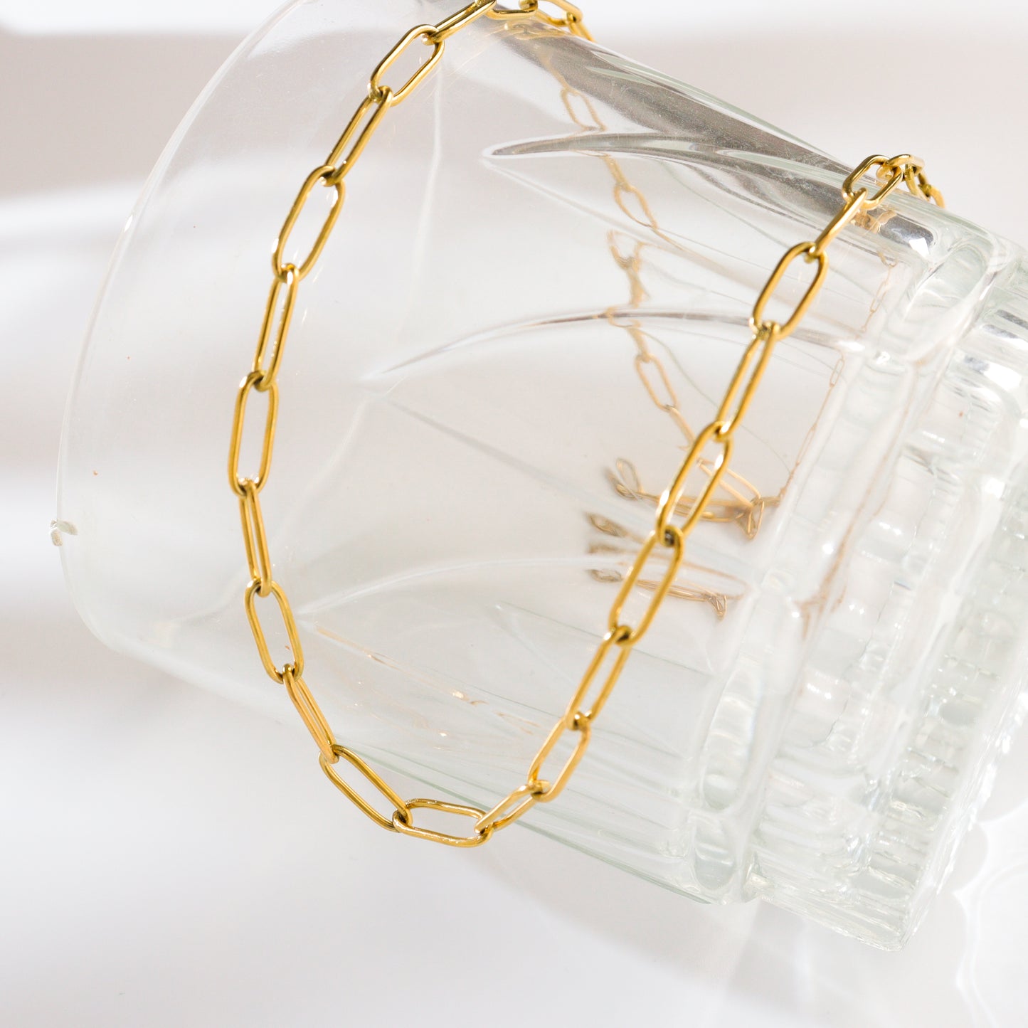 Gold Paperclip Chain Necklace
