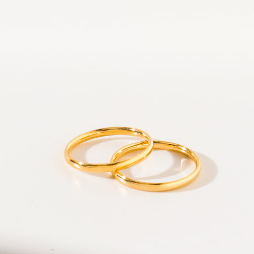 Classic Plain Gold Ring
