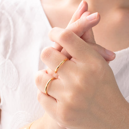 Essential Titanium Gold Ring
