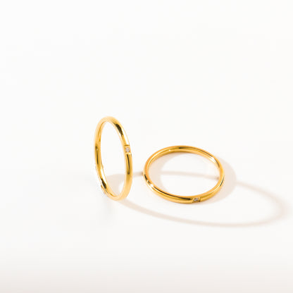 Essential Titanium Gold Ring
