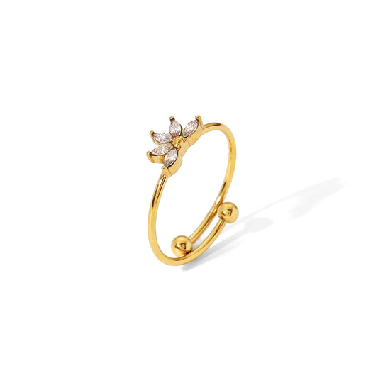 Little Crown Gold Ring
